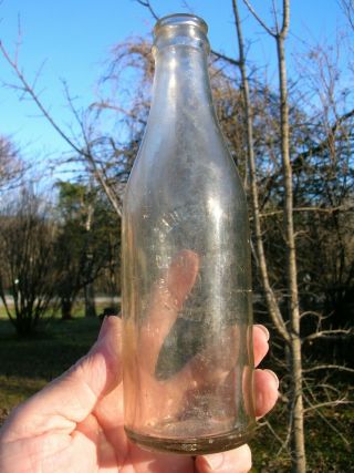 Rare Vintage Old Thomasville Bottling Co Clear Soda Bottle from Thomasville NC 3