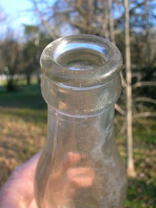 Rare Vintage Old Thomasville Bottling Co Clear Soda Bottle from Thomasville NC 4