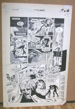 Vigilante No.  20,  Page 19,  August 1985 - Tod Smith Pencils - Dc Comics