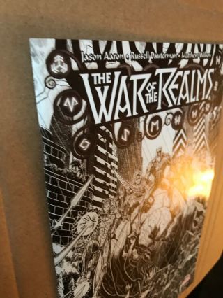 War of the Realms 5 - 1:200 B&W Incentive Variant By Arthur Adams 7