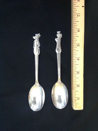 Vintage 1960’s Huckleberry Hound & Yogi Bear Old Co.  Silverplate Souvenir Spoon