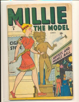 Millie The Model 8 - Kurtzman’s “hey Look” Good,  Cond.  Water Spot On Cover