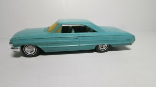 Rare 1964 Ford Galaxy 500 Plastic Dealer Promo Car Toy Turquoise
