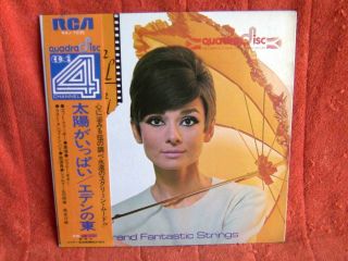 Audrey Hepburn Cover Grand Fantastic Strings Japan Press Lp Gf Obi