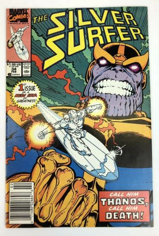Silver Surfer 34 (feb 1990,  Marvel) Thanos Returns Vf