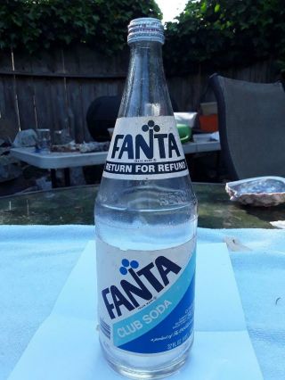 Vintage Fanta 32 Oz Soda Bottle By Coca Cola Rare