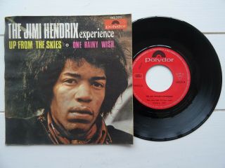 Jimi Hendrix Experience Up From The Skies / One Rainy Wish Spain 45 Ps