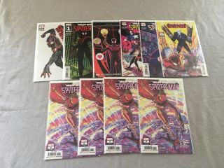 Miles Morales Spider - Man 1 - 6,  Extra Issues Nm (marvel) First Prints Full Run