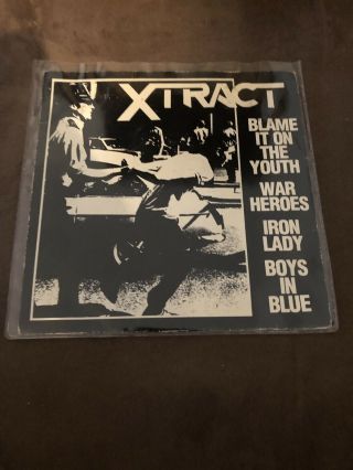Xtract - Blame It On The Youth 7” 1st Press Vinyl Discharge Adicts Subhumans
