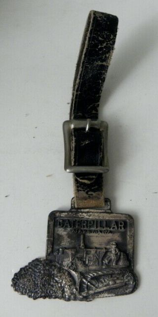 1950s Caterpillar D9 Watch Fob Peterson Tractor Co.  Redding Chico San Leandro Ca
