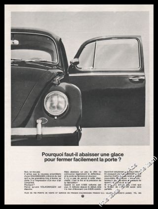 1964 Vw Volkswagen Beetle Classic Car Vintage Print Ad - Z1