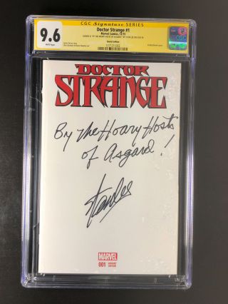 Doctor Strange 1 Cgc 9.  6 Signed Inscribed Stan Lee By The Hoary Hosts Of Asgard