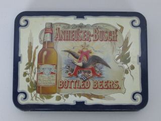 1988 Anheuser Busch Bottled Beers Playing Cards In Storage Tin