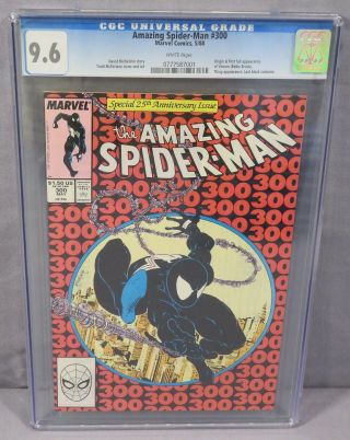The Spider - Man 300 (venom 1st App. ) Cgc 9.  6 Nm,  Marvel Comcs 1988