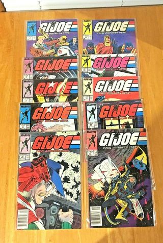 Marvel G.  I.  Joe Comics 65 - 74 All Polly Bagged Vf/nm Destro,  Cobra