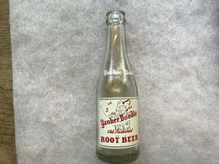 1947 Yankee Doodle Root Beer Rare 7 Oz.  Size Bottle,  Portland,  Oregon