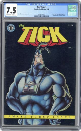 Tick (1st Printing) 1 1988 Cgc 7.  5 0318134017