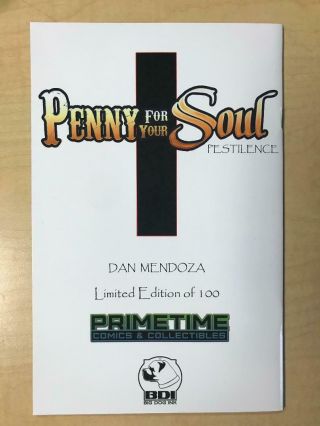 Penny For Your Soul Pestilence 1 NAUGHTY Variant Cover DAN MENDOZA Zombie Tramp 2