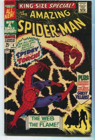 The Spider - Man 4 Vg,  King Size Special Marvel Comics Sa