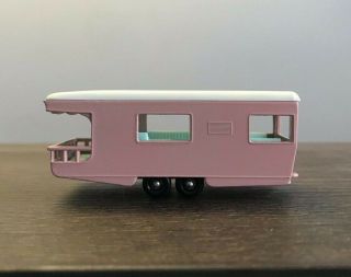 Vintage Matchbox Series No.  23 Pink Trailer Caravan Made In England By Lesney Nm