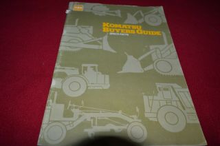 Komatsu Equipment Buyers Guide For 1977 Dealer Brochure Dcpa8