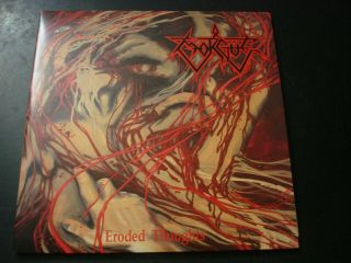 Morgue Eroded Thoughts 2 Lp Record Set Red Color Vinyl Nm
