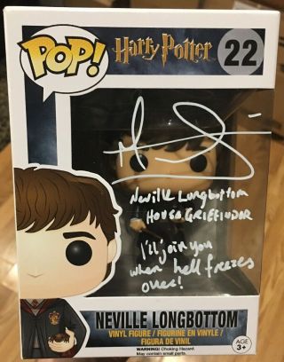 Funko Pop Harry Potter Nevelle Longbottom Signed/autographed Matthew Lewis