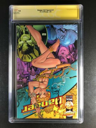 Danger Girl Special 1 CGC 9.  8 signed by Arthur Adams and J Scott Campbell 2