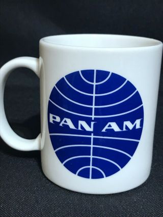 Vintage Pan Am Airlines Coffee Mug Cup Orignal 1970s
