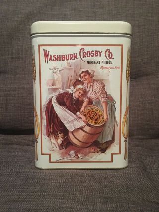 Vintage Collectible Washburn Crosby Gold Medal Flour Co Merchant Millers Tin
