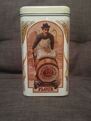 Vintage Collectible Washburn Crosby Gold Medal Flour Co Merchant Millers Tin 2