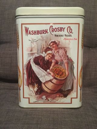 Vintage Collectible Washburn Crosby Gold Medal Flour Co Merchant Millers Tin 3