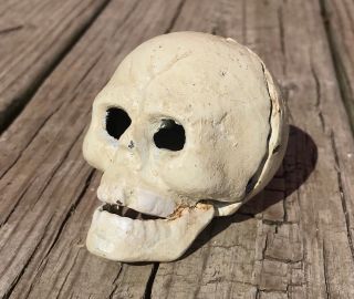 Cast Iron Full Skull Skeleton Head With Moving Jaw Beer Bottle Opener