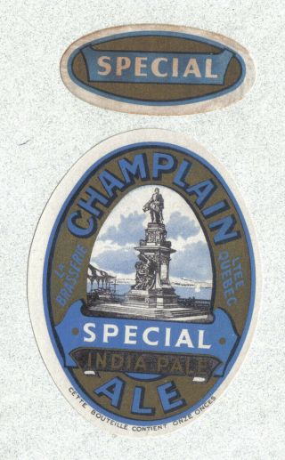 Beer Label - Canada - Champlain Special India Pale Ale,  Quebec