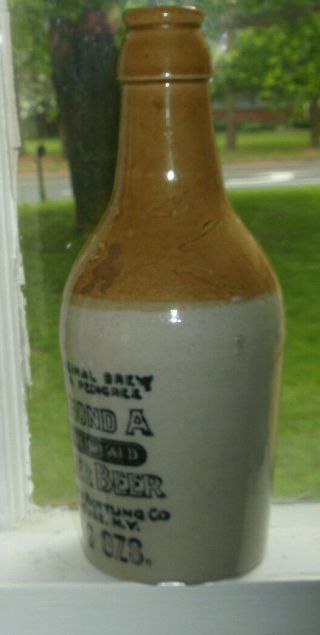 vintage stoneware bottle DIAMOND A GINGER BEER Syracuse York Salt City Bottl 3