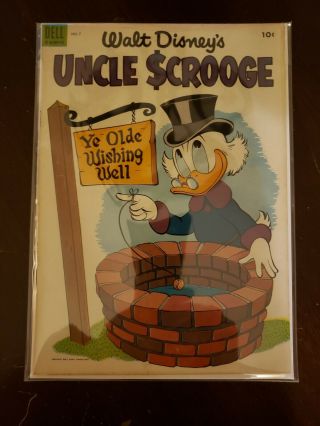 Uncle Scrooge (dell) 7 Carl Barks 10 Cent 1954 Fine/very Fine 7.  0