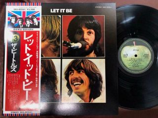 The Beatles Let It Be Apple Eas - 80561 Obi Stereo Gatefold Japan Vinyl Lp
