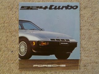 1979 Porsche 924 Turbo Showroom Sales Folder / Brochure Rare Awesome L@@k