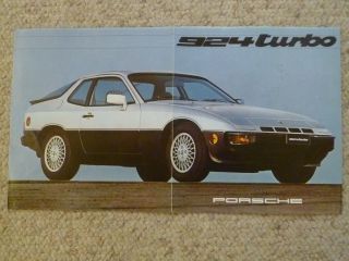 1979 Porsche 924 Turbo Showroom Sales Folder / Brochure RARE Awesome L@@K 3
