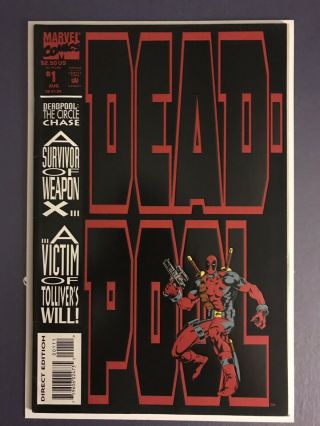 Deadpool: The Circle Chase 1 & 2 - First Solo Series (marvel 1993) Vf,  To Nm