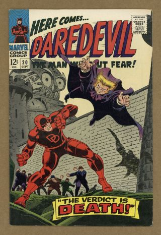 Daredevil (1st Series) 20 1966 Fn/vf 7.  0