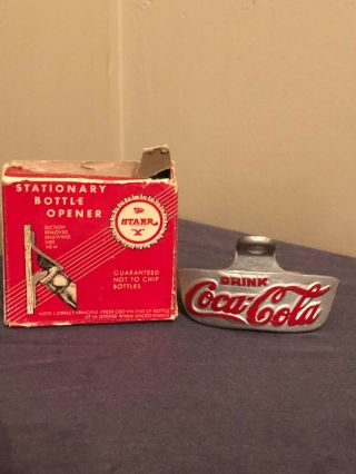 Vintage Starr X Stationary Bottle Opener Coke Coca Cola