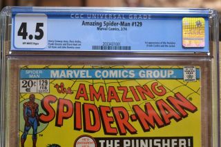 Spider - Man 129 (CGC 4.  5) (1974) Perfect Case 2