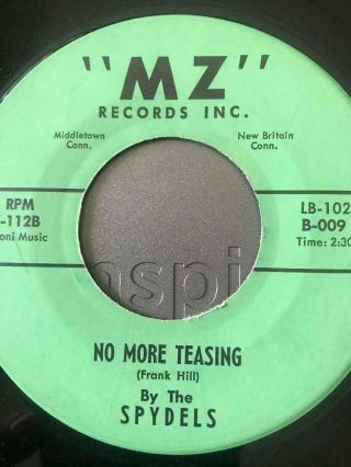 Spydels " No More Teasing " Mz 112 45 Rpm Doowop