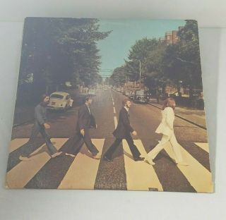 The Beatles Abbey Road Vinyl Lp (1969) S0 - 383 Apple Records Album (vg)