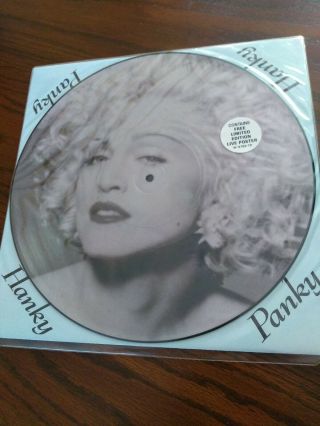 Madonna Hanky Panky 12 " Vinyl Picture Disc Single Record Ltd Poster Dick Tracy