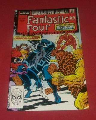 Fantastic Four 21 Vf,  8.  5 Signed Stan Lee Black Bolt Inhumans Cover Key L@@k