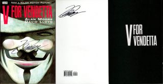 David Lloyd Signed Autographed V For Vendetta Sc Vertigo Dc Comic Book