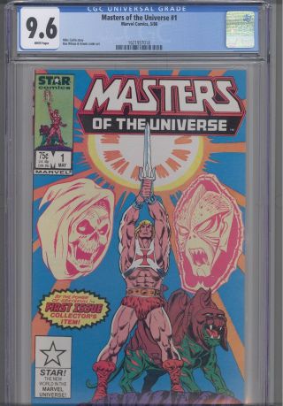 Masters Of The Universe 1 1986 Star/marvel Cgc 9.  6 Mike Carlin Story: Frame