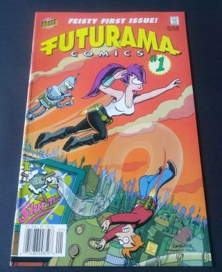 Bongo Comics Presents: Futurama Comics 1 Rare Newsstand 1st Print 2000 Nm - 9.  2